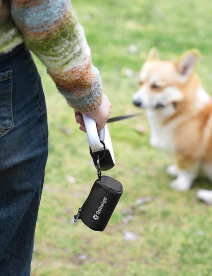 Dog Poop Bag Holder with Used Bag Carrier(Black)