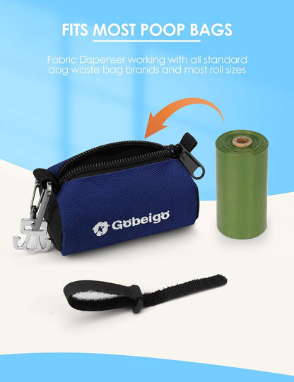Dog Poop Bag Holder with Used Bag Carrier(Black)