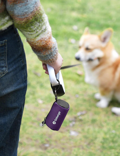 Dog Poop Bag Holder with Used Bag Carrier(Black)