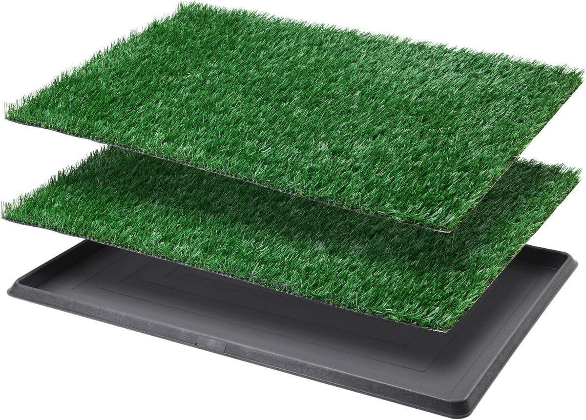 Dog Grass Pad with Tray - 16x20in for Apartment Balcony Use