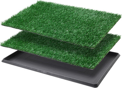 Dog Grass Pad with Tray - 16x20in for Apartment Balcony Use