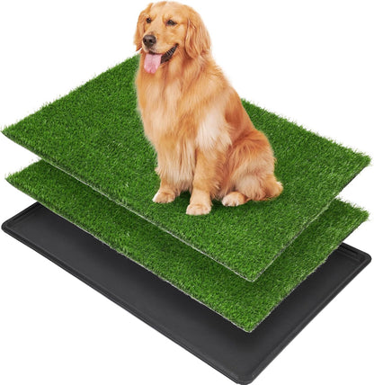 Dog Grass Pad with Tray - 16x20in for Apartment Balcony Use