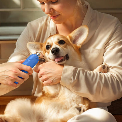 Super Quiet Dog Nail Grinder & Clippers Kit with 2 LED Lights, 3 Speeds Up to 12,000 RPM, Lower Than 30dB Electric Pet Nail Trimmer for Small Medium Large Dogs and Cats