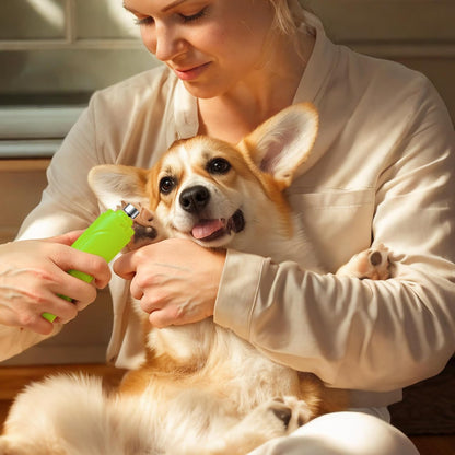 Super Quiet Dog Nail Grinder & Clippers Kit with 2 LED Lights, 3 Speeds Up to 12,000 RPM, Lower Than 30dB Electric Pet Nail Trimmer for Small Medium Large Dogs and Cats