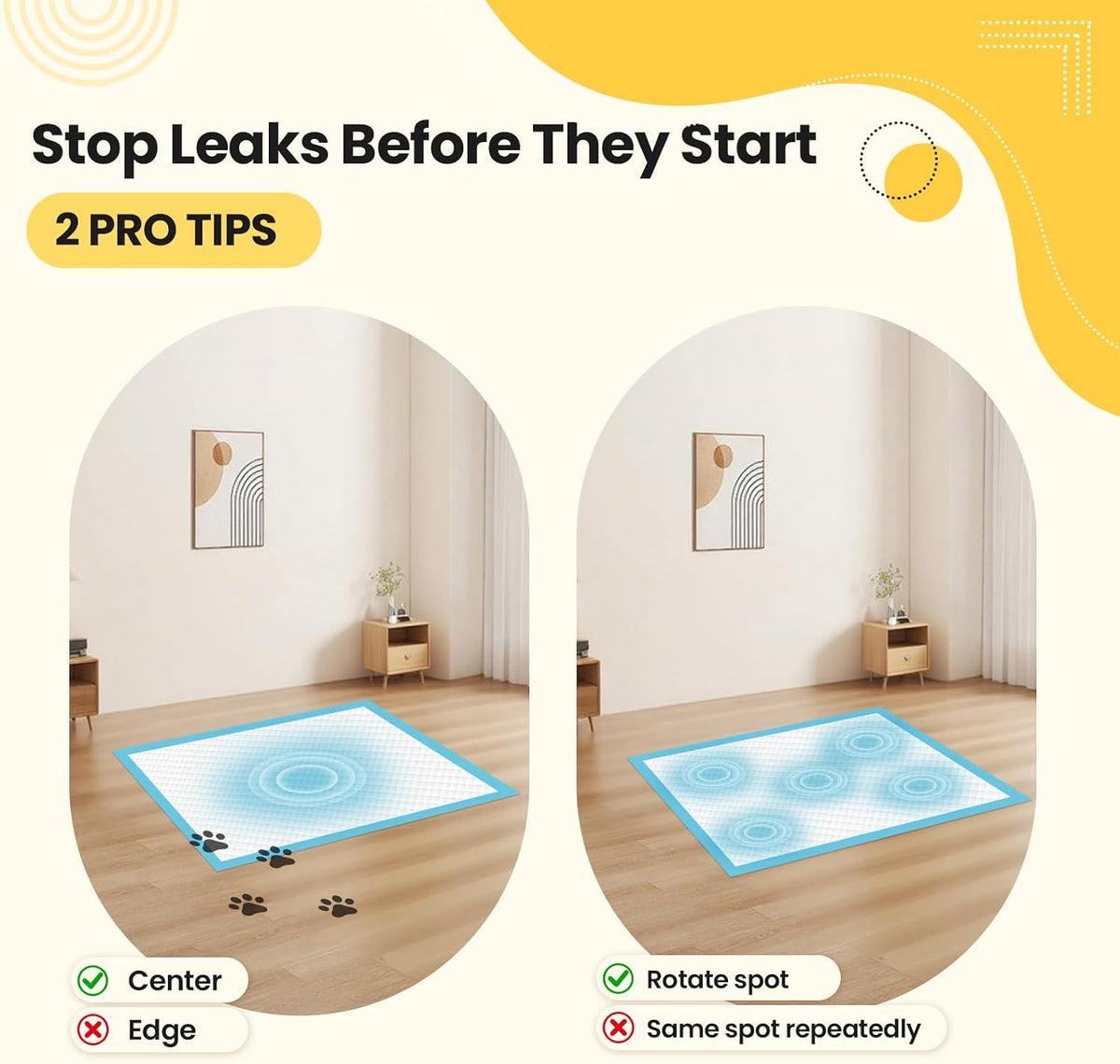 Extra Large Puppy Pads | 30x26 Inch XL Potty Pads for Dogs | Super Absorbent Disposable Dog Pads Heavy Duty | Piddle Pads for Pet Training