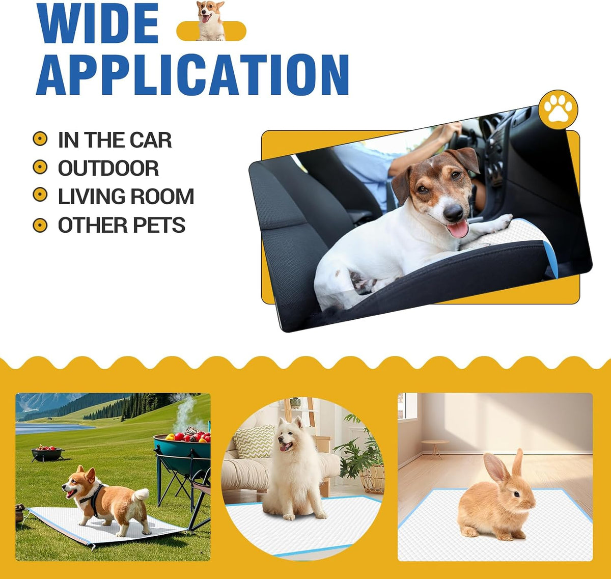 Extra Large Puppy Pads | 30x26 Inch XL Potty Pads for Dogs | Super Absorbent Disposable Dog Pads Heavy Duty | Piddle Pads for Pet Training