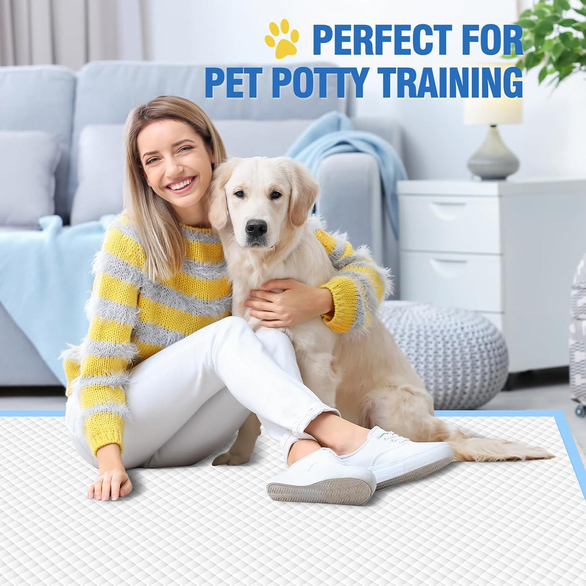 Extra Large Puppy Pads | 30x26 Inch XL Potty Pads for Dogs | Super Absorbent Disposable Dog Pads Heavy Duty | Piddle Pads for Pet Training
