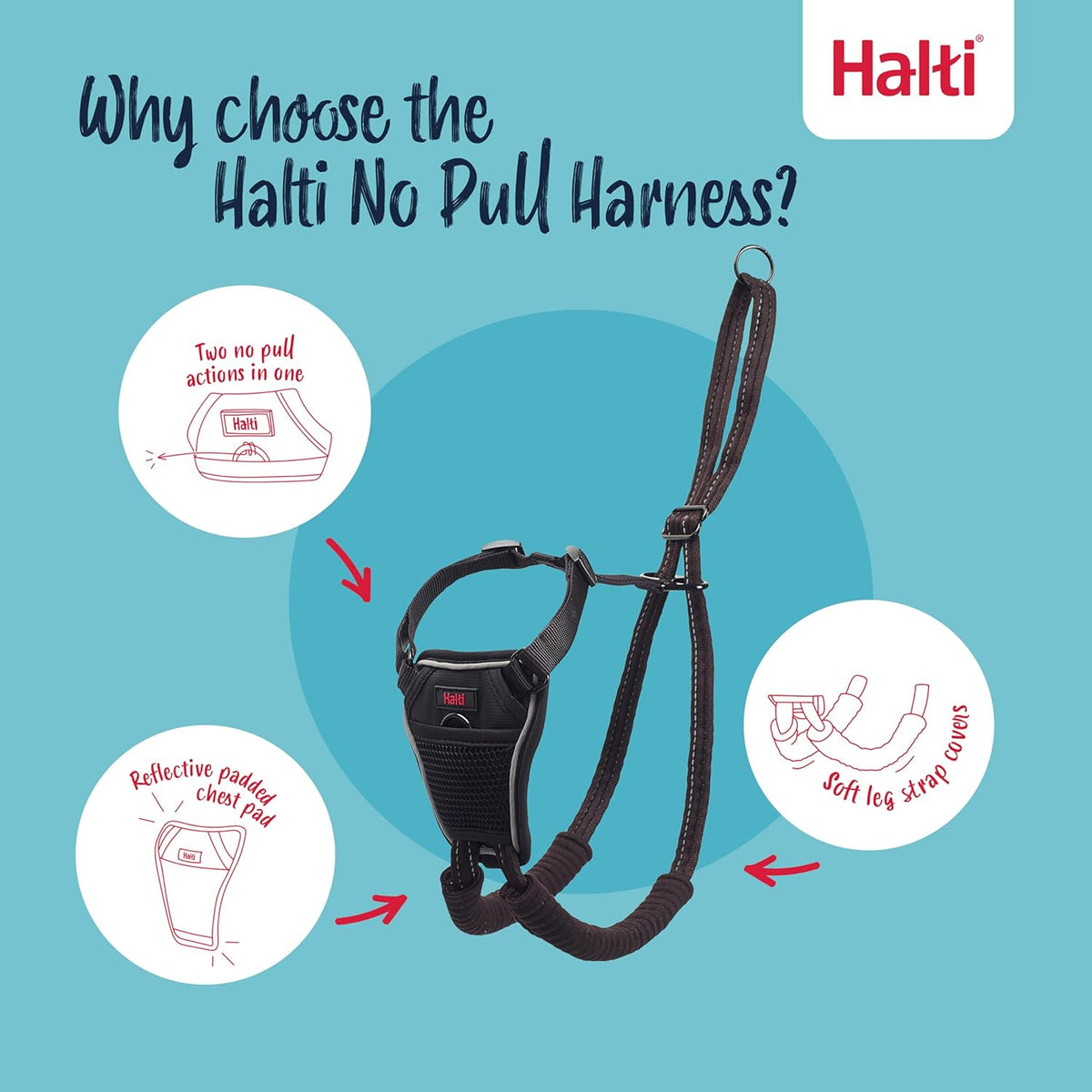 No Pull Dog Harness | Size L, Black