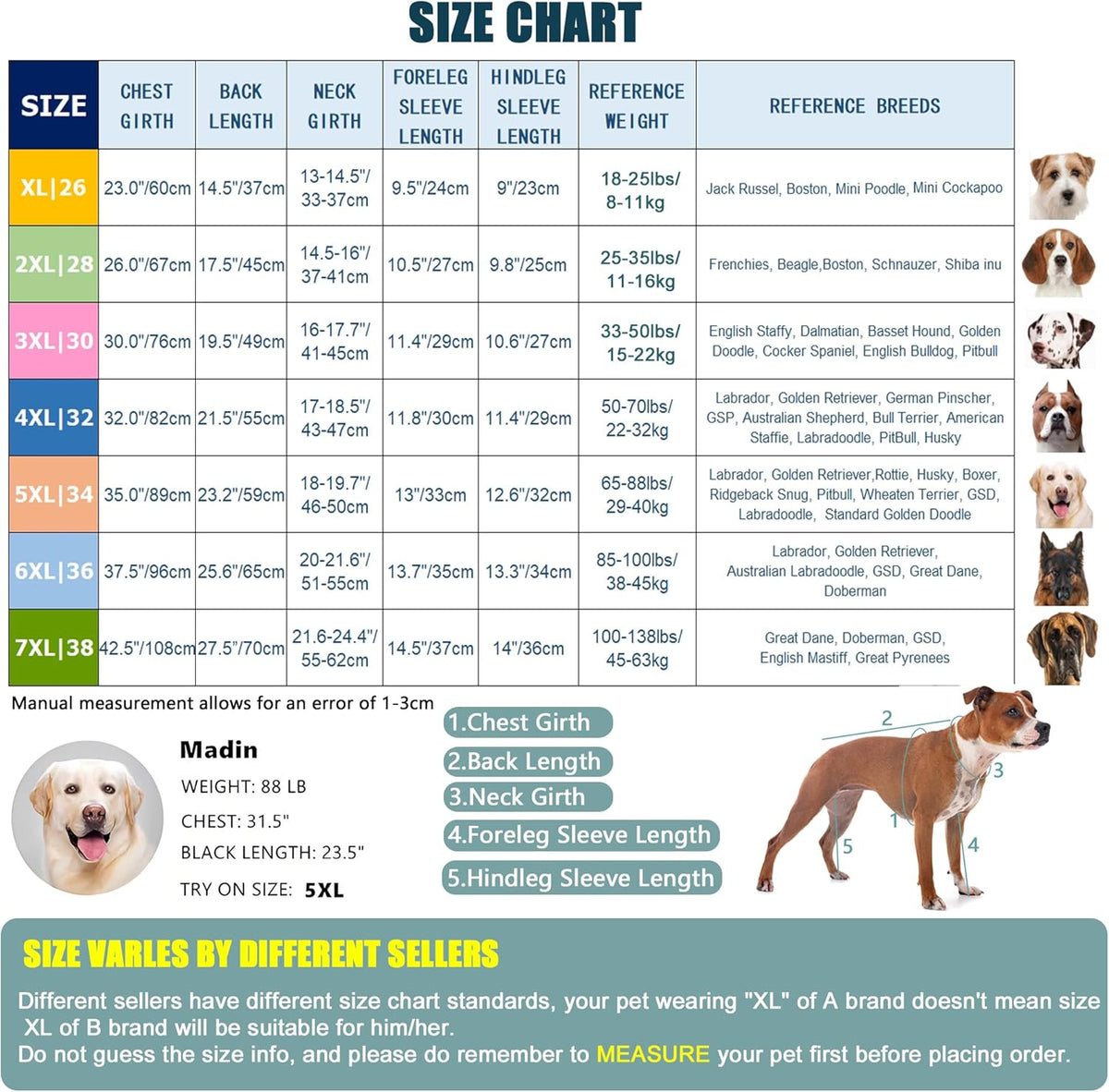 Dog Recovery Suit After Surgery Female Male, Medium Large Dog Neuter Shirt Cone Alternatives Prevent Licking Surgical Onesies (Strawberry, 3XL)