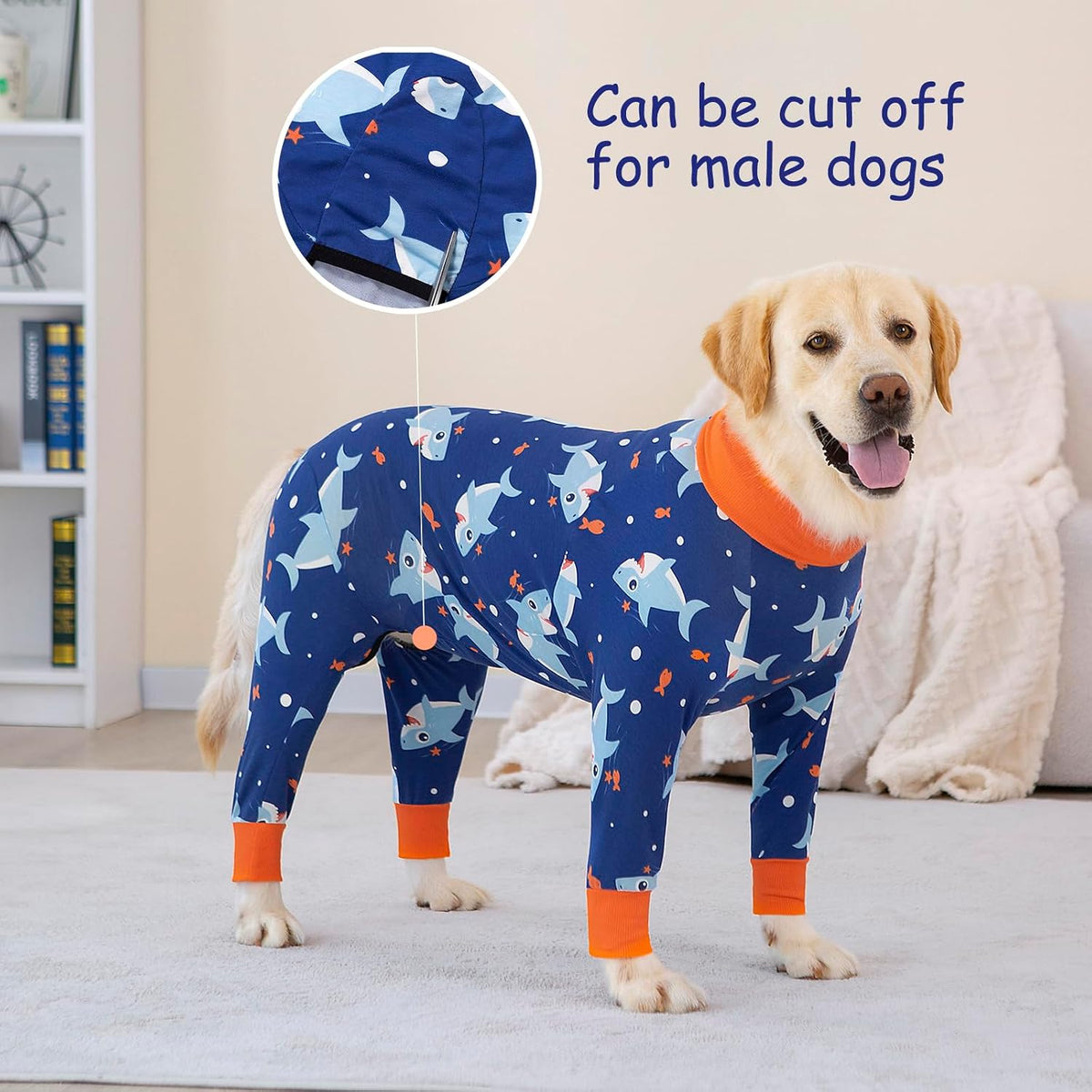 Dog Recovery Suit After Surgery Female Male, Medium Large Dog Neuter Shirt Cone Alternatives Prevent Licking Surgical Onesies (Strawberry, 3XL)