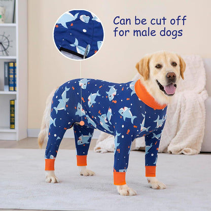 Dog Recovery Suit After Surgery Female Male, Medium Large Dog Neuter Shirt Cone Alternatives Prevent Licking Surgical Onesies (Strawberry, 3XL)