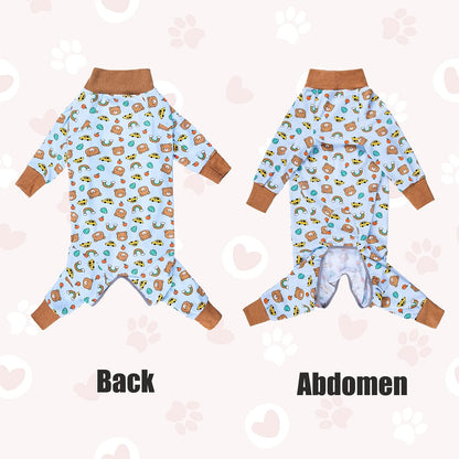 Dog Recovery Suit After Surgery Female Male, Medium Large Dog Neuter Shirt Cone Alternatives Prevent Licking Surgical Onesies (Strawberry, 3XL)