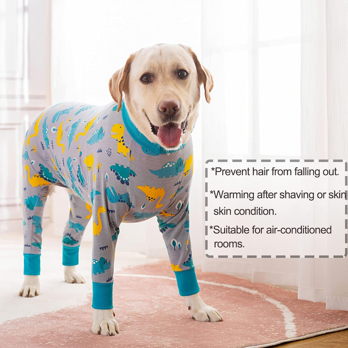 Dog Recovery Suit After Surgery Female Male, Medium Large Dog Neuter Shirt Cone Alternatives Prevent Licking Surgical Onesies (Strawberry, 3XL)