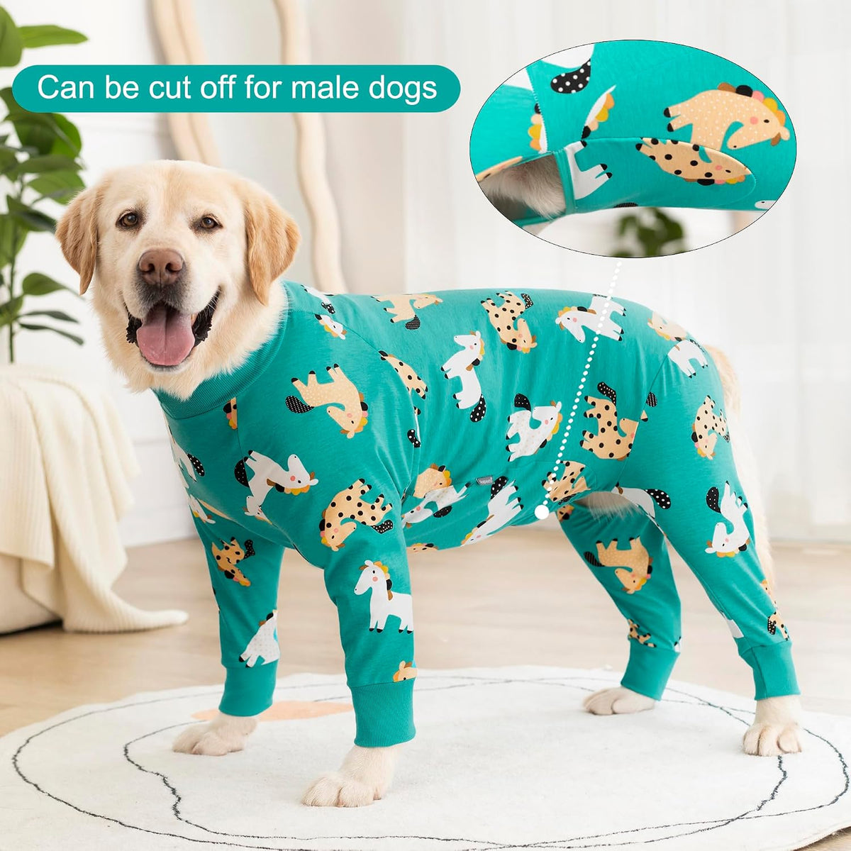 Dog Recovery Suit After Surgery Female Male, Medium Large Dog Neuter Shirt Cone Alternatives Prevent Licking Surgical Onesies (Strawberry, 3XL)
