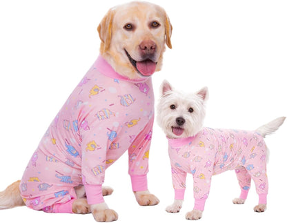 Dog Recovery Suit After Surgery Female Male, Medium Large Dog Neuter Shirt Cone Alternatives Prevent Licking Surgical Onesies (Strawberry, 3XL)