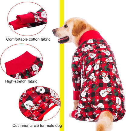 Dog Recovery Suit After Surgery Female Male, Medium Large Dog Neuter Shirt Cone Alternatives Prevent Licking Surgical Onesies (Strawberry, 3XL)