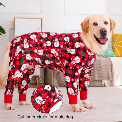 Dog Recovery Suit After Surgery Female Male, Medium Large Dog Neuter Shirt Cone Alternatives Prevent Licking Surgical Onesies (Strawberry, 3XL)
