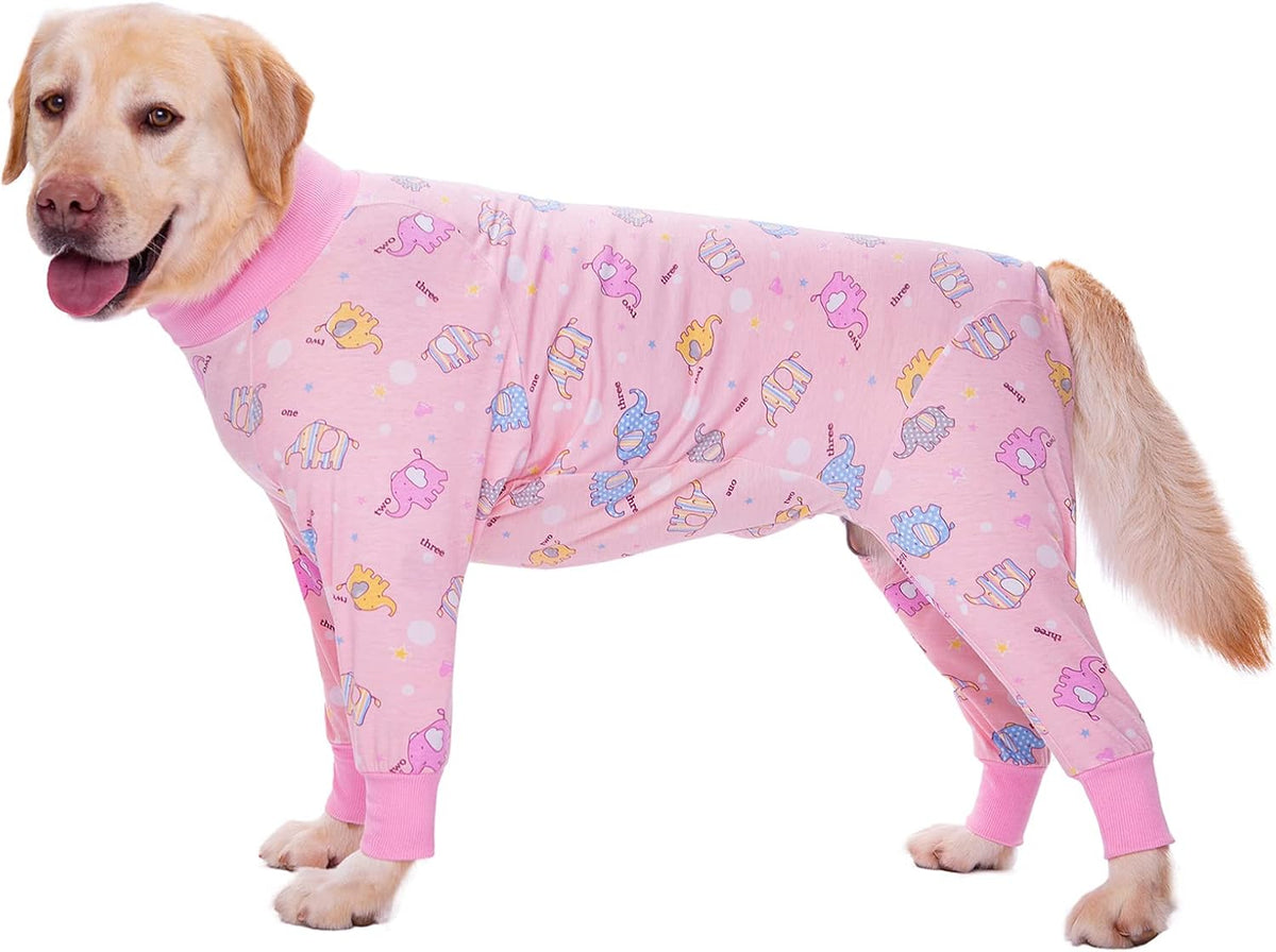 Dog Recovery Suit After Surgery Female Male, Medium Large Dog Neuter Shirt Cone Alternatives Prevent Licking Surgical Onesies (Strawberry, 3XL)