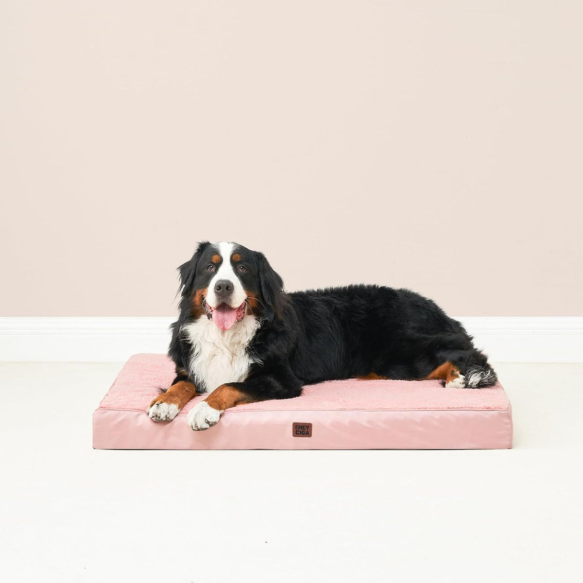 Orthopedic Dog Bed Large with Removable Washable Cover, 41IN Grey | Egg Crate Foam Support, Durable Oxford fabric, Non-Slip Bottom, Machine Washable, Soft Waterproof Plush Pet Bed Mat For Crate