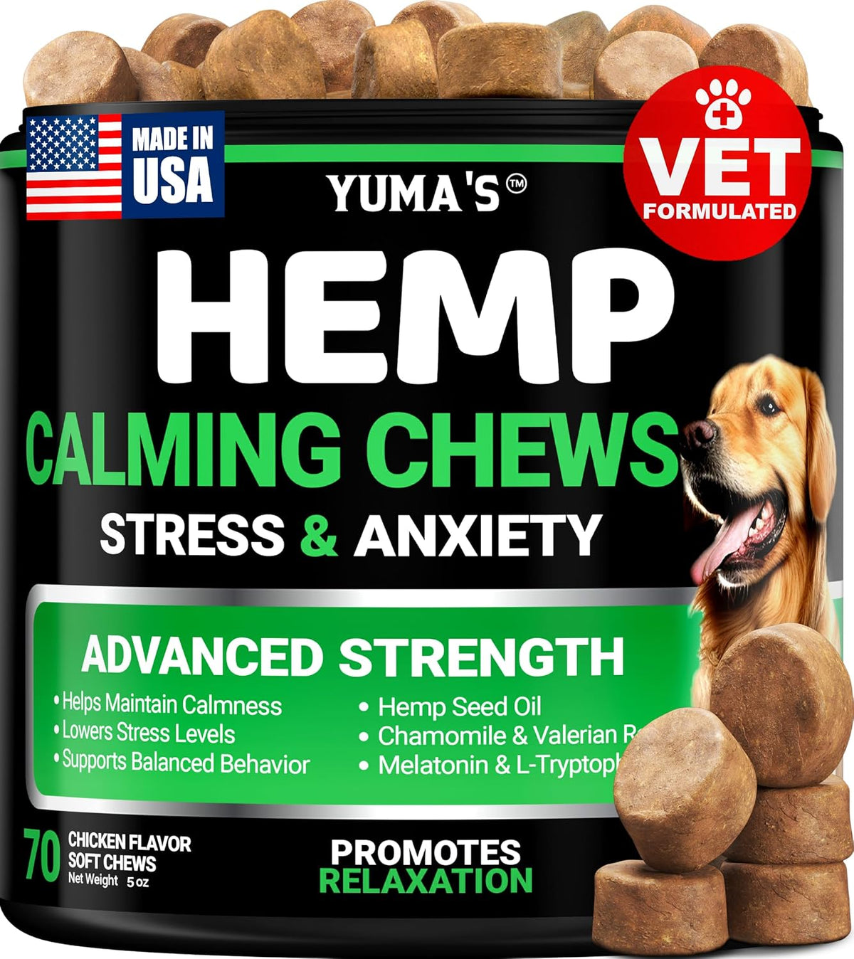 Glucosamine for Dogs - 240 Chews - Hip & Joint Supplement for Dogs