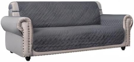 Ameritex Couch Sofa Slipcover 100% Waterproof Nonslip Quilted Furniture Protector for Dogs, Children, Pets, Machine Washable (Beige, 68")