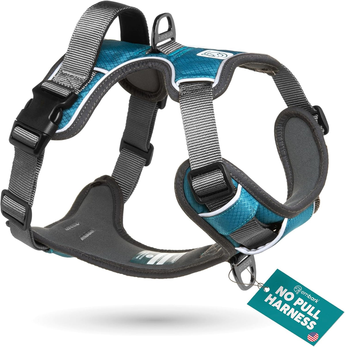 Embark No Pull Dog Harness, Reflective Adjustable Training Vest, No Choke