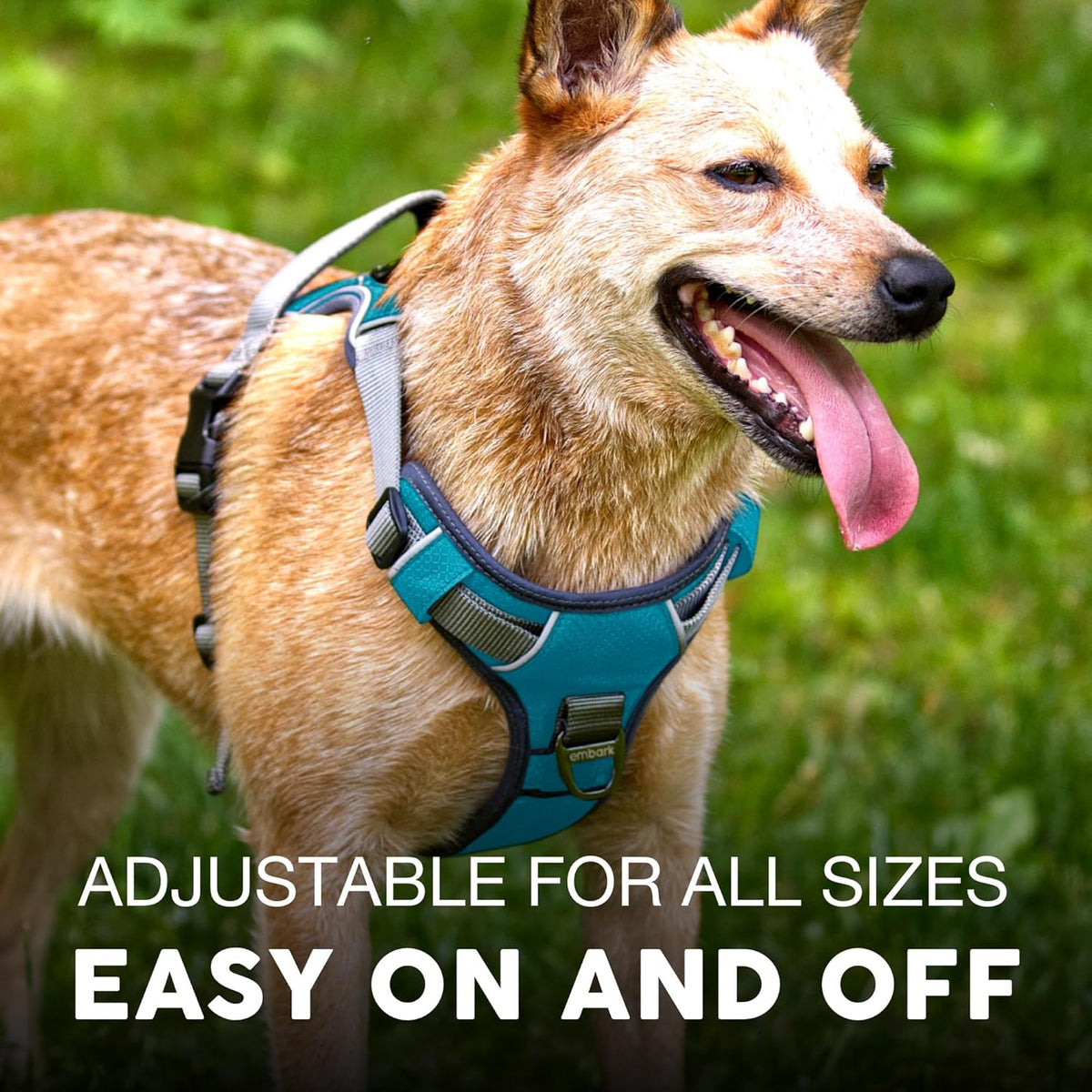Embark No Pull Dog Harness, Reflective Adjustable Training Vest, No Choke