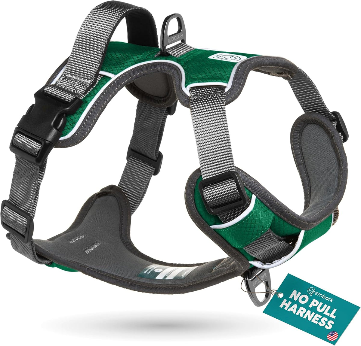 Embark No Pull Dog Harness, Reflective Adjustable Training Vest, No Choke