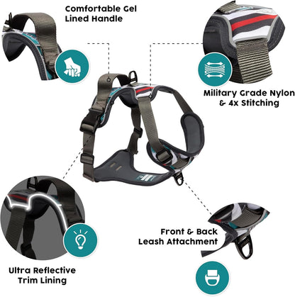 Embark No Pull Dog Harness, Reflective Adjustable Training Vest, No Choke