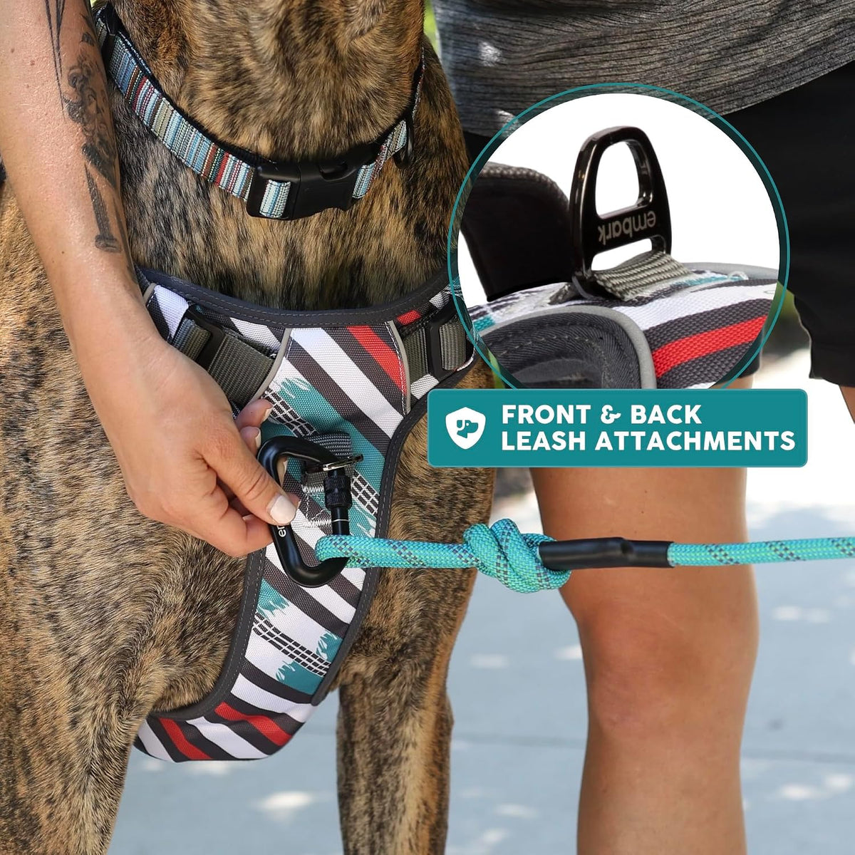 Embark No Pull Dog Harness, Reflective Adjustable Training Vest, No Choke