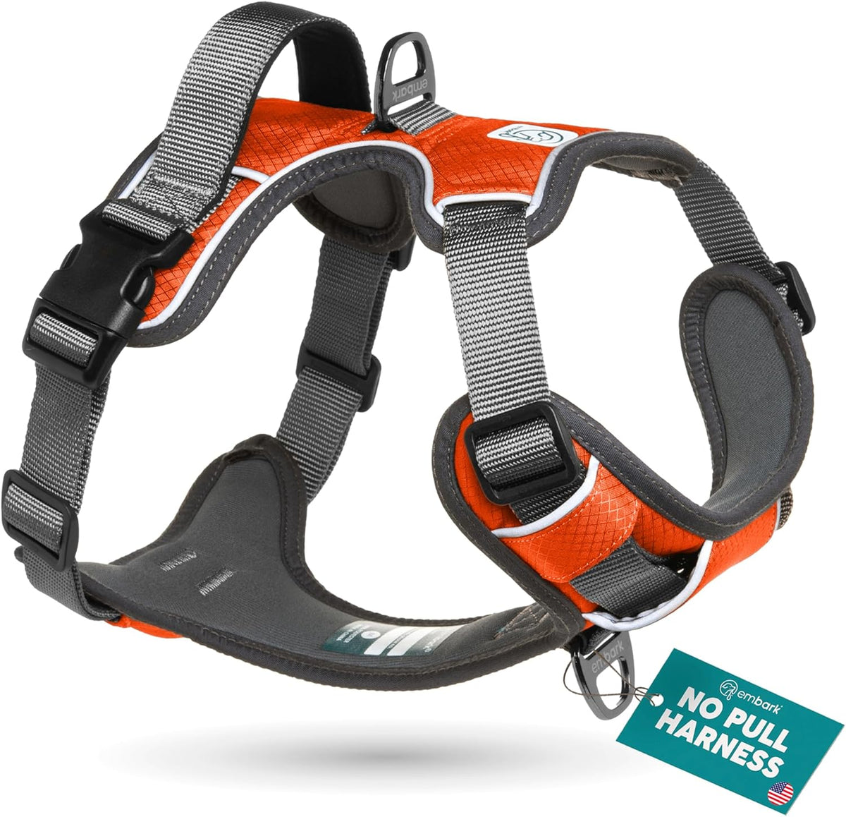 Embark No Pull Dog Harness, Reflective Adjustable Training Vest, No Choke