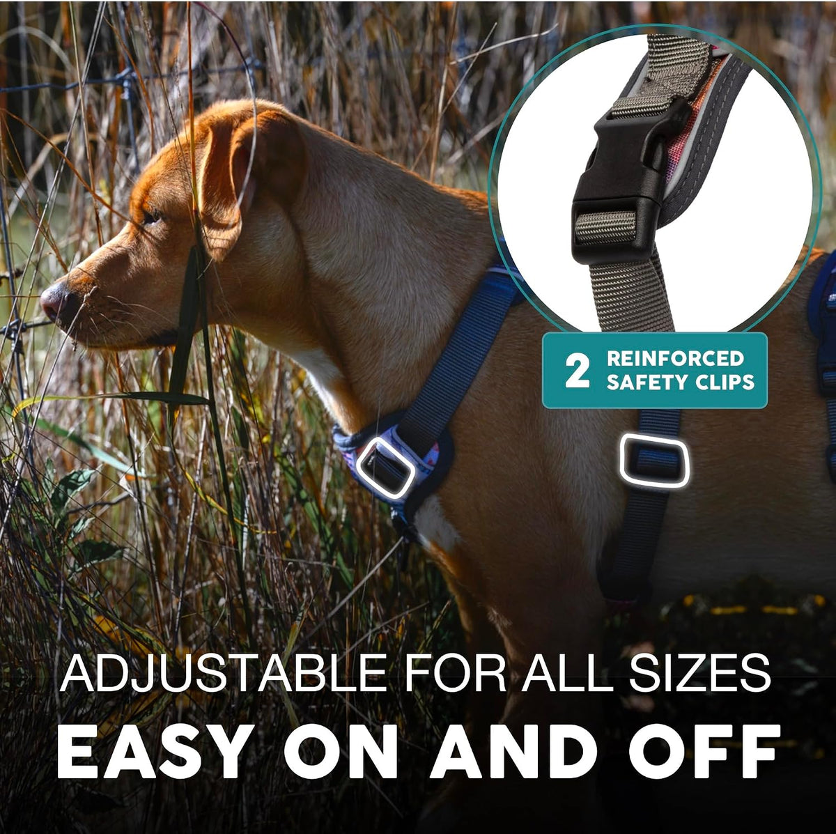 Embark No Pull Dog Harness, Reflective Adjustable Training Vest, No Choke
