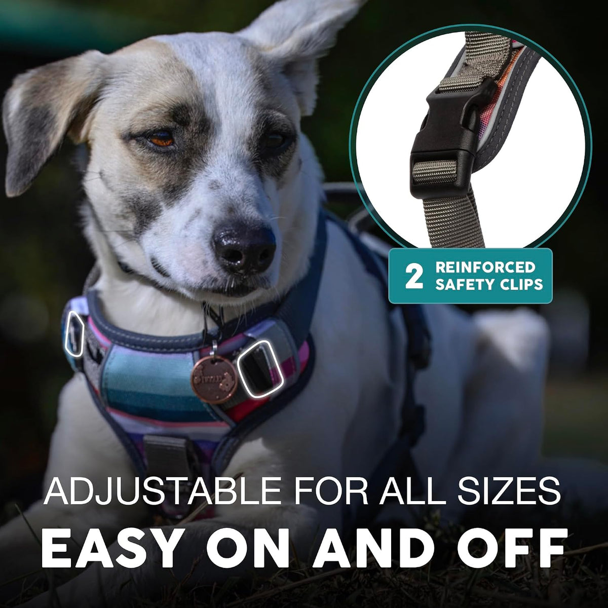 Embark No Pull Dog Harness, Reflective Adjustable Training Vest, No Choke