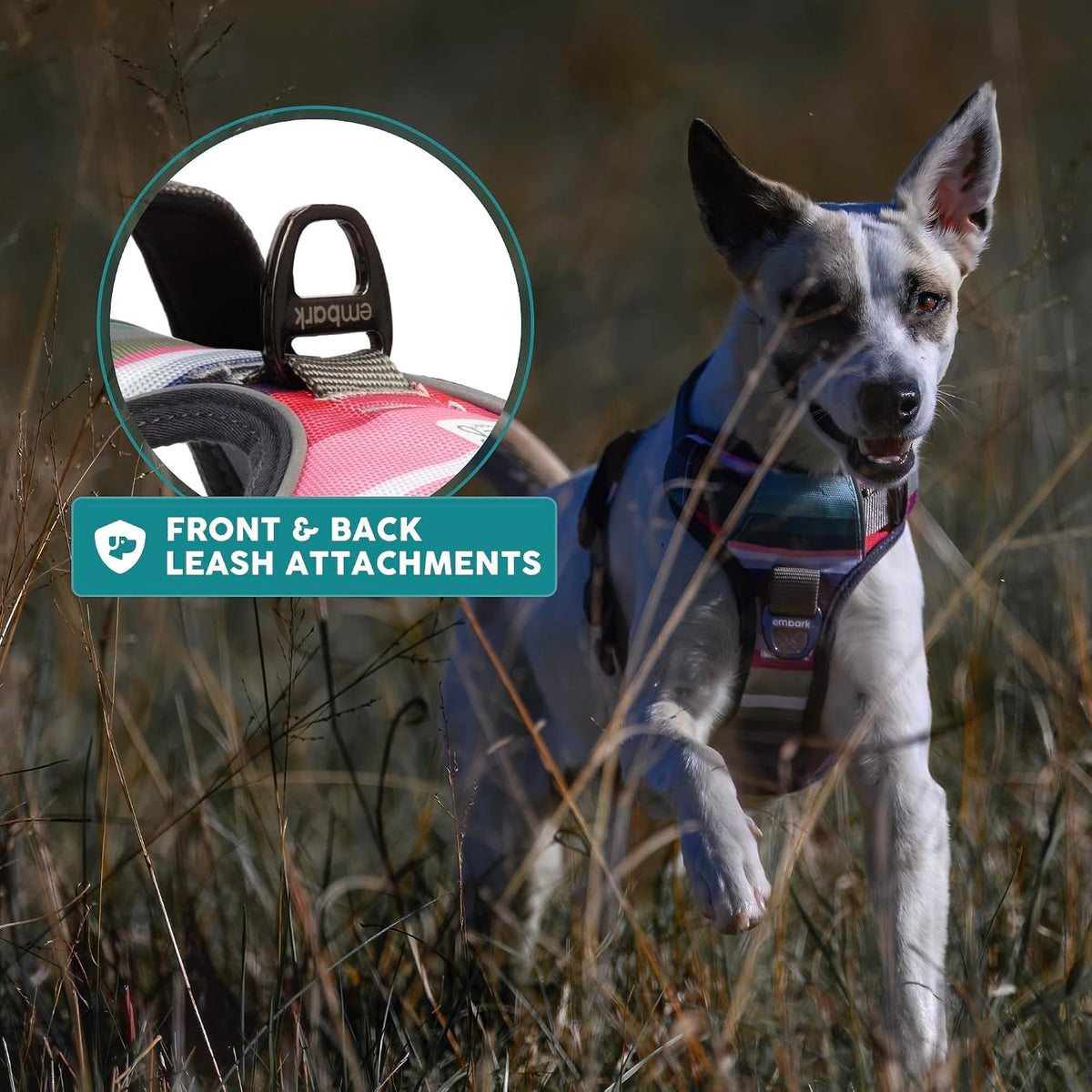 Embark No Pull Dog Harness, Reflective Adjustable Training Vest, No Choke