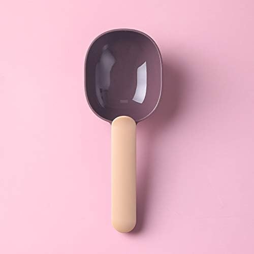Pet Food Scoop with Bag Clip, Dog Cat Food Measuring Spoon, Anti-Spill Deep Design, Durable ABS Material, Multi-Color Option, Easy to Clean (A2)