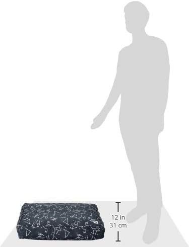 Molly Mutt Medium to Large Dog Bed Cover- Forever Young Print - Measures 27”X36”X5’’ - 100% Cotton - Durable - Breathable - Sustainable - Machine Washable Dog Bed Cover (Dd82b)