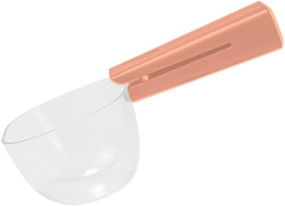 Pet Cat Dog Food Scoop, Dog Cup Capacity Cat Food Scooper With Sealing Clip, Puppy and Cat Coffee Bean, Flour Scoop Grey