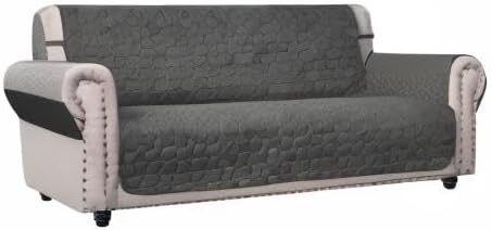 Ameritex Couch Sofa Slipcover 100% Waterproof Nonslip Quilted Furniture Protector for Dogs, Children, Pets, Machine Washable (Beige, 68")