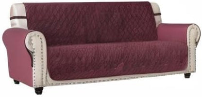Ameritex Couch Sofa Slipcover 100% Waterproof Nonslip Quilted Furniture Protector for Dogs, Children, Pets, Machine Washable (Beige, 68")