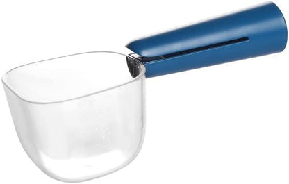 Pet Cat Dog Food Scoop, Dog Cup Capacity Cat Food Scooper With Sealing Clip, Puppy and Cat Coffee Bean, Flour Scoop Grey