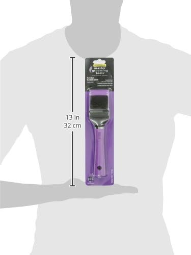 Master Grooming Tools Double-Sided Hard Flexible Slicker Brushes — Versatile Brushes for Grooming Dogs - Green, 8"L x 4"W, Large, Teal