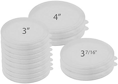 ALAZCO 6pc BPA-Free Can Covers - Large Medium & Small Plastic Tight Seal Lids For Canned Goods or Pet Dog Cat Food Saver Reusable