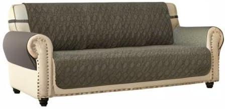 Ameritex Couch Sofa Slipcover 100% Waterproof Nonslip Quilted Furniture Protector for Dogs, Children, Pets, Machine Washable (Beige, 68")