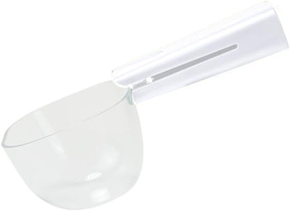 Pet Cat Dog Food Scoop, Dog Cup Capacity Cat Food Scooper With Sealing Clip, Puppy and Cat Coffee Bean, Flour Scoop Grey