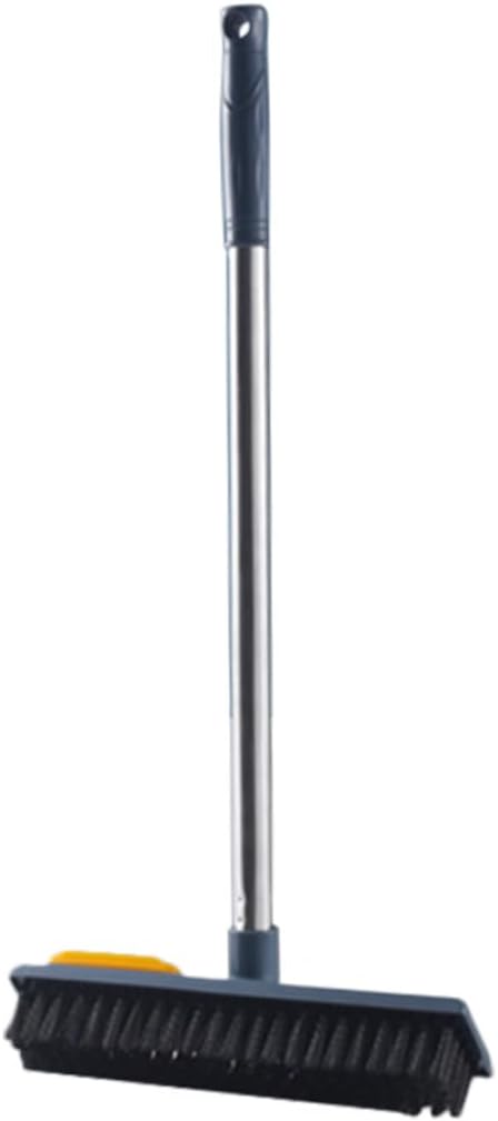 PartyKindom Household Push Broom Pet Hair Broom for Carpet Cleaning Angle Scrub Brush Telescopic Tube