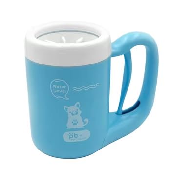 Dog paw cleaner, semiautomatic paw washer for dogs, Portable Pet Foot Wash Cup, Soft Pet Feet Quickly Cleaner.