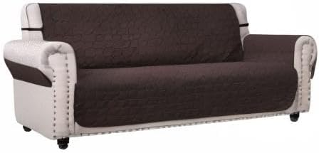 Ameritex Couch Sofa Slipcover 100% Waterproof Nonslip Quilted Furniture Protector for Dogs, Children, Pets, Machine Washable (Beige, 68")