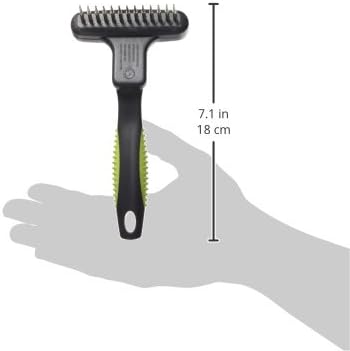 Kruuse Buster Flexible Undercoat Rake 20 Long Pins for Dogs – Gently Removes Loose Hair & Reduces Shedding