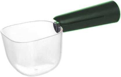 Pet Cat Dog Food Scoop, Dog Cup Capacity Cat Food Scooper With Sealing Clip, Puppy and Cat Coffee Bean, Flour Scoop Grey