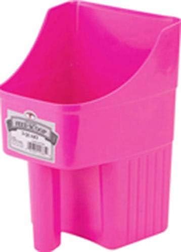 Little Giant® Plastic Enclosed Feed Scoop | Heavy Duty Durable Stackable Horse Feed Scoop with Measure Marks | Livestock Hand Scooper | 3 Quart